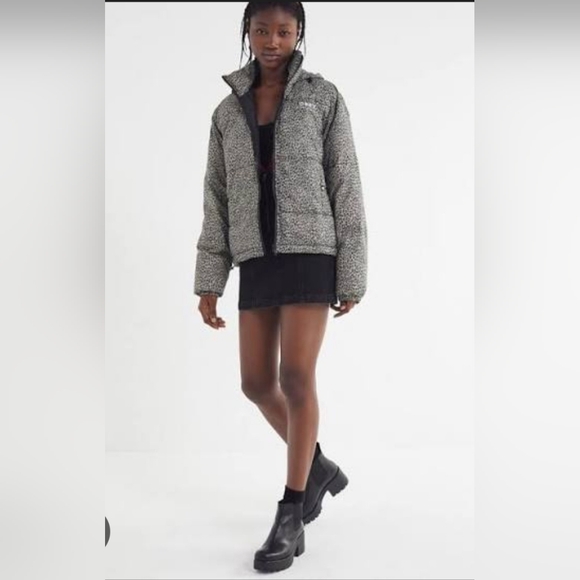 Obey Ruby Leopard Print Puffer Jacket, Size XS, NWOT - Picture 3 of 9